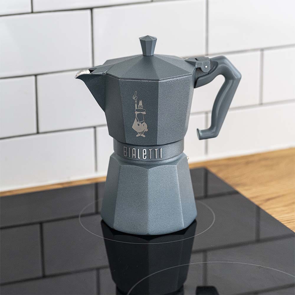 Moka Exclusive Octagonal Induction Silver Grey