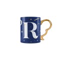 Mug con lettera R - Cielo Stellato