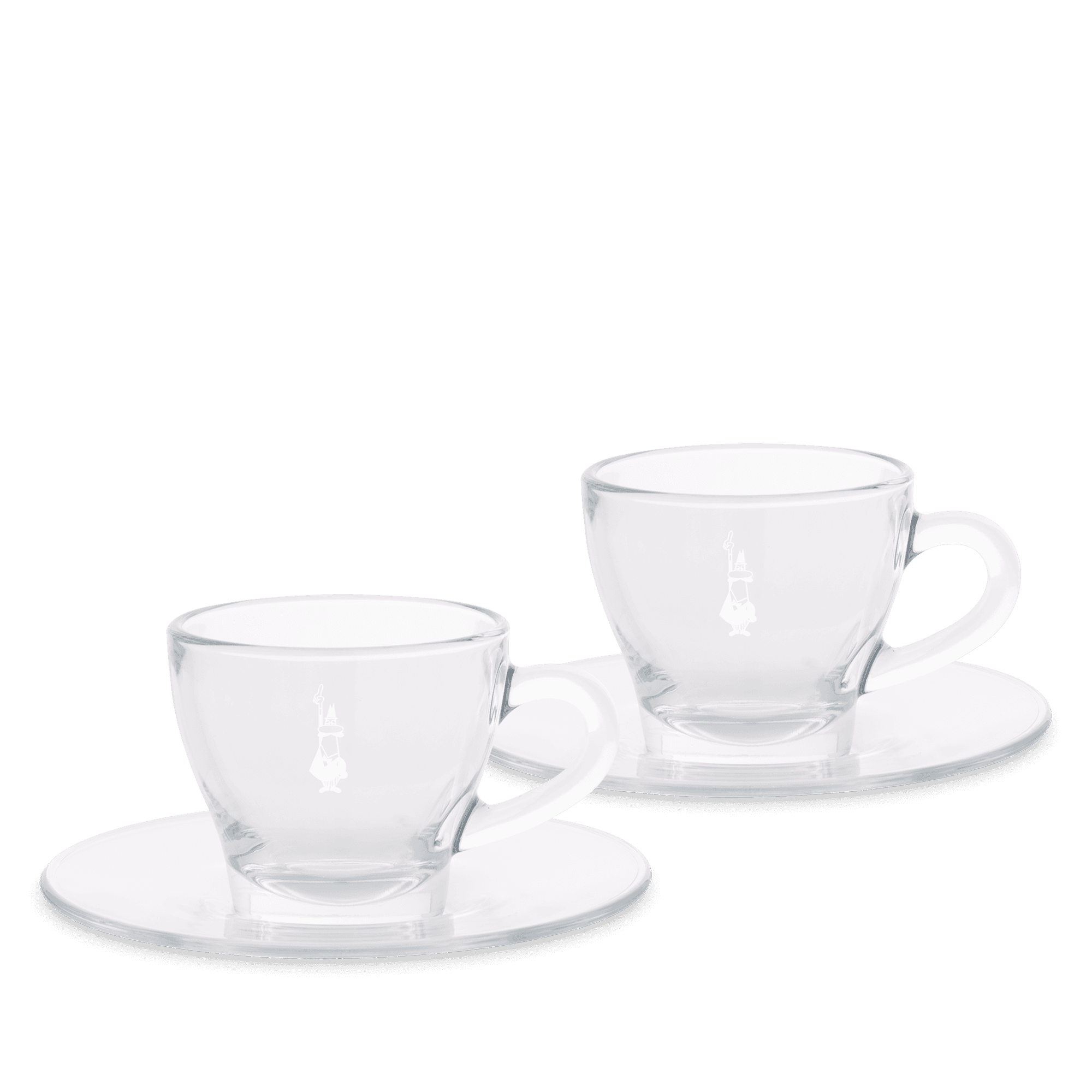 Set 2 tazze cappuccino in vetro