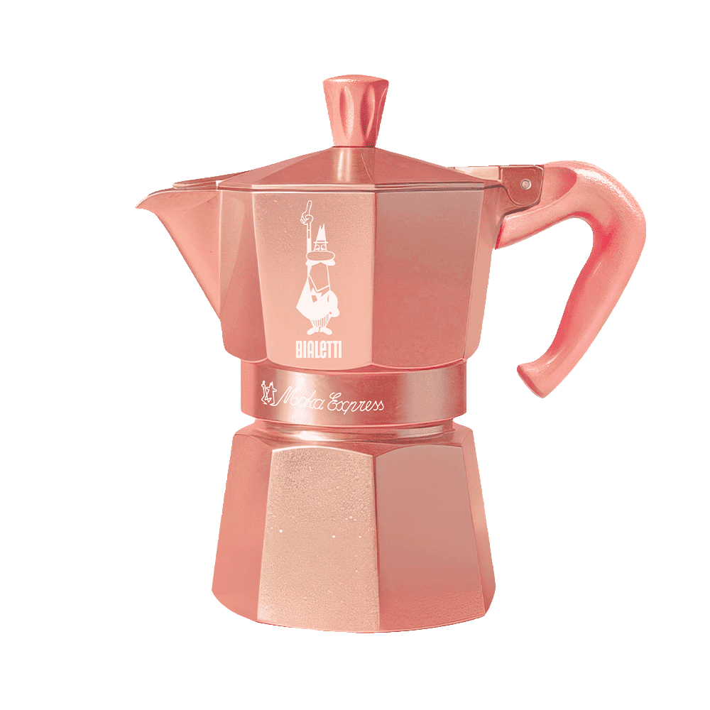 Moka Express 3 tazze rosso corallo