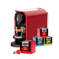 GIOIA PLUS ROSSO - Macchina da Caffè Espresso con 4 box di capsule a scelta