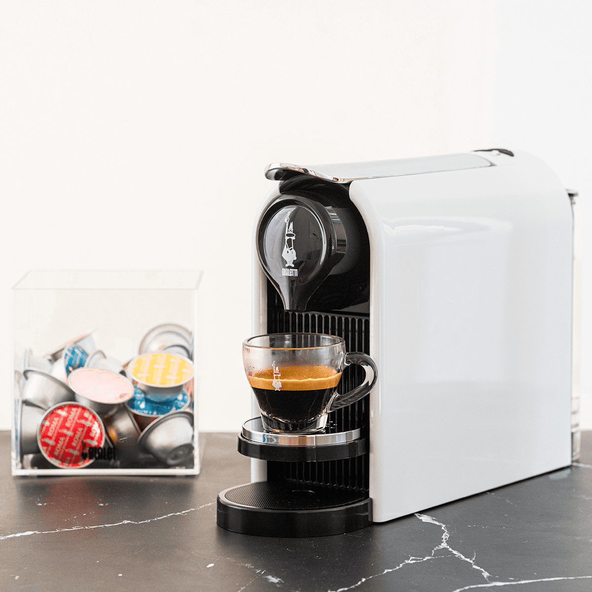 Gioia Plus Bianco ottico - Macchina del Caffè a Capsule