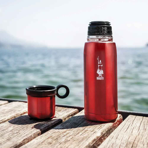 Bottiglia Termica con Coperchio-Tazza rossa