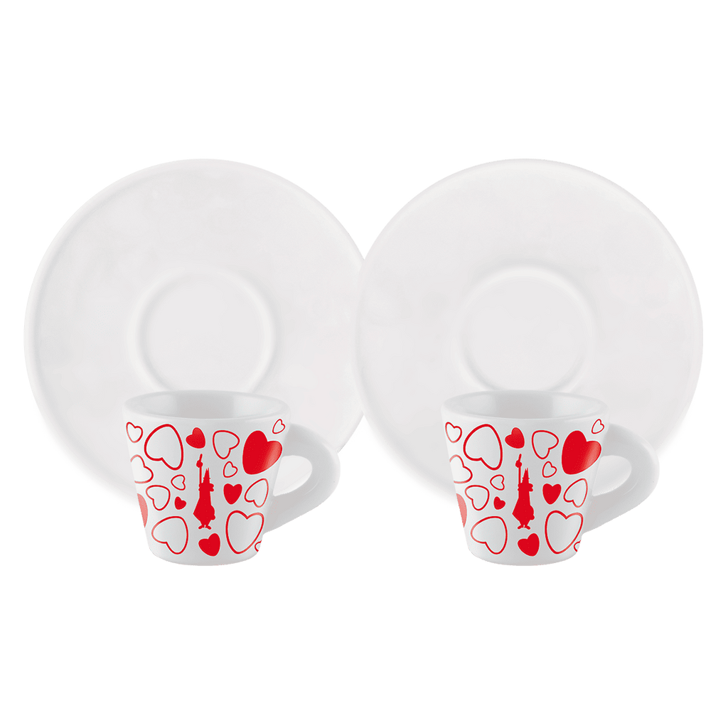 Set 2 tazzine espresso - Cuore