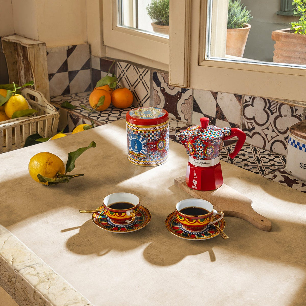 Set Moka Express Carretto Siciliano 3 tz e Perfetto Moka Irresistibile