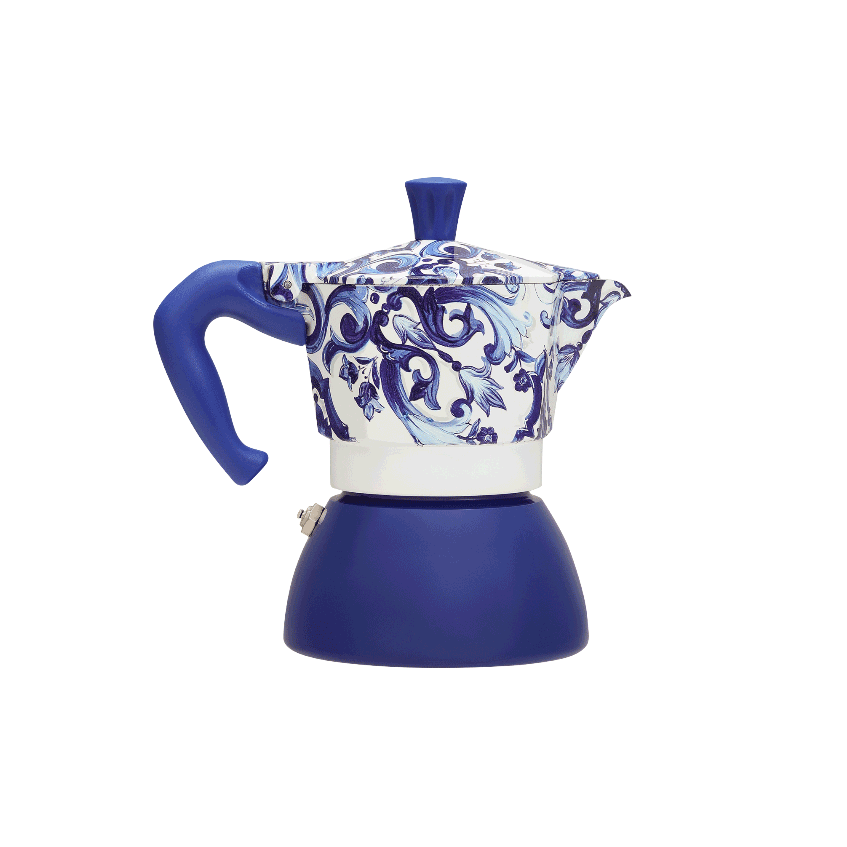 Moka Induction Bialetti Dolce&Gabbana Blu Mediterraneo