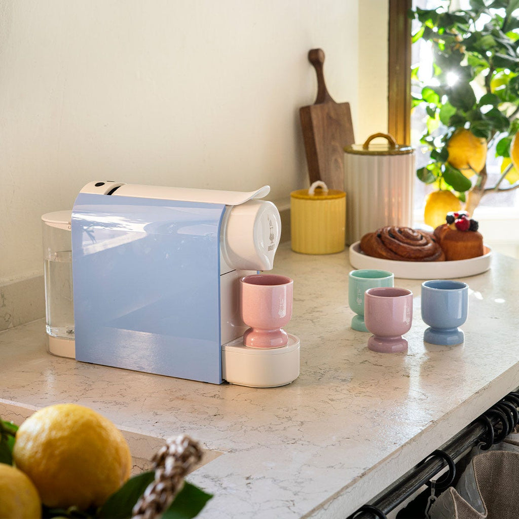 Gioia Bialetti azzurra - macchina del caffè a capsule