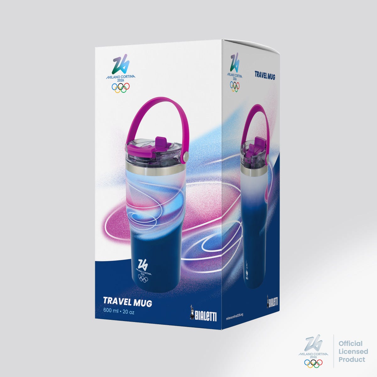 Mug termica viola - Milano Cortina 2026