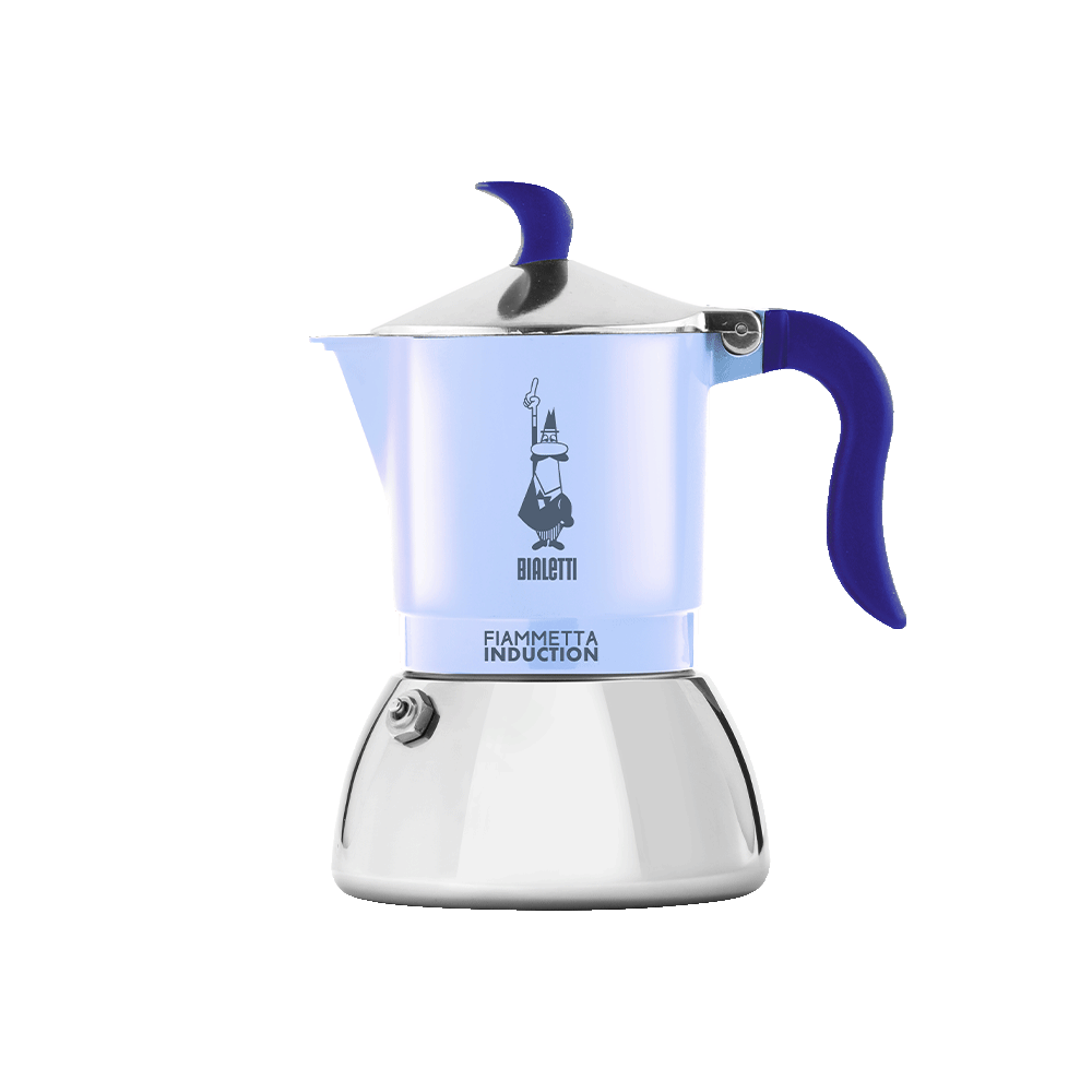 Fiammetta Induction 4 tazze azzurro onda