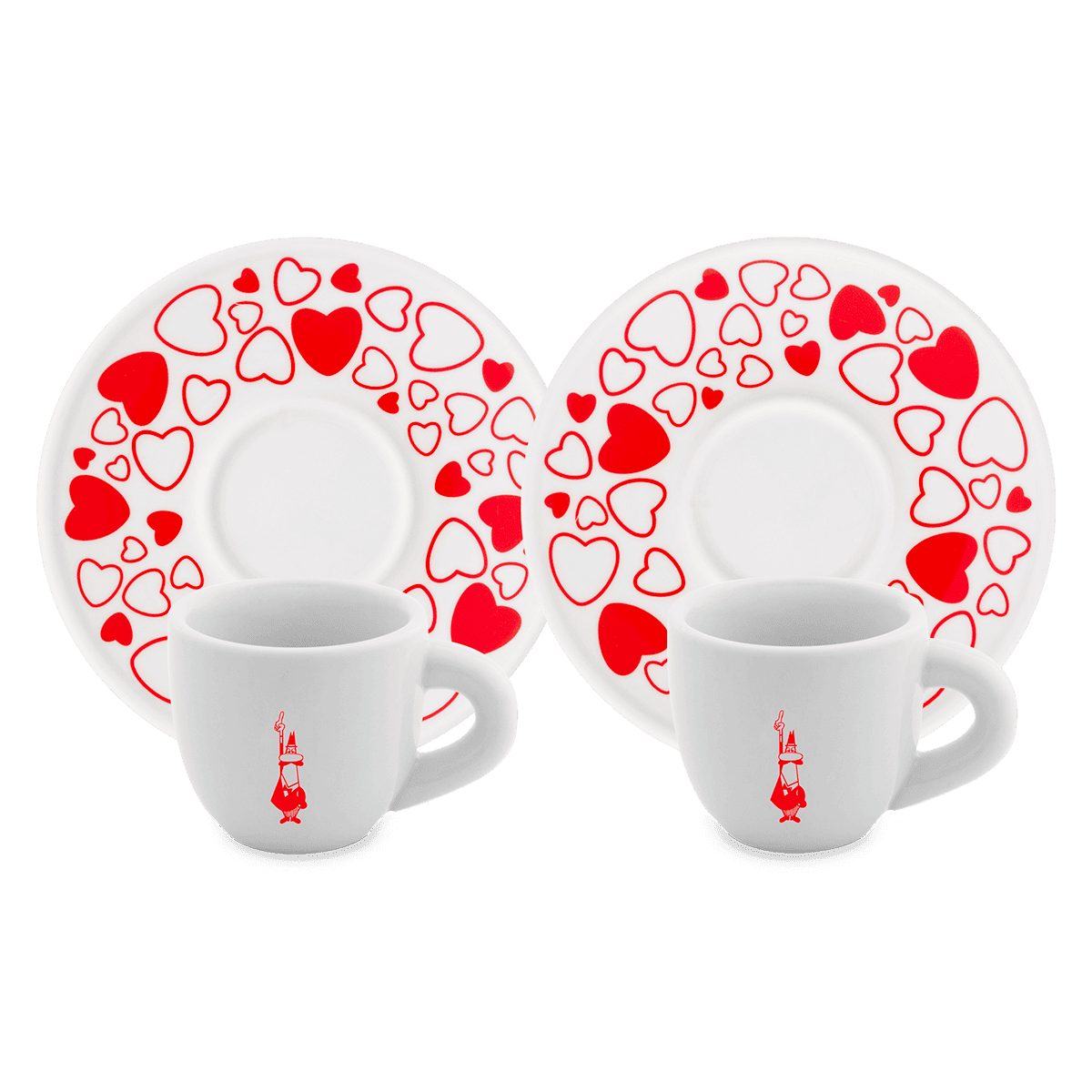Set 2 tazzine moka - Cuore