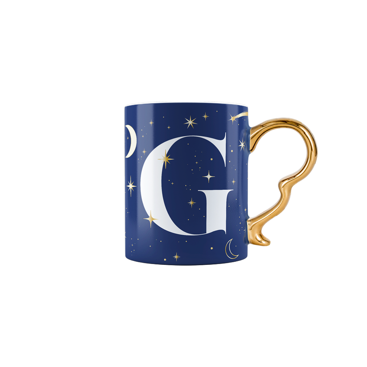 Mug con lettera G - Cielo Stellato