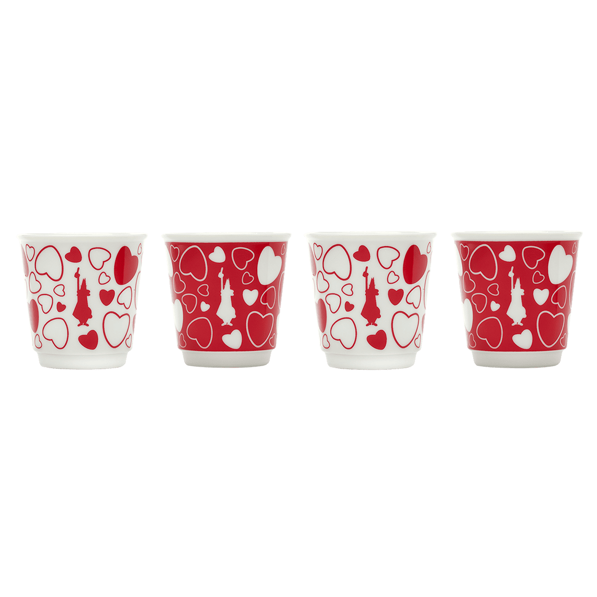 Set 4 bicchierini - Cuore