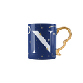 Mug con lettera N - Cielo Stellato