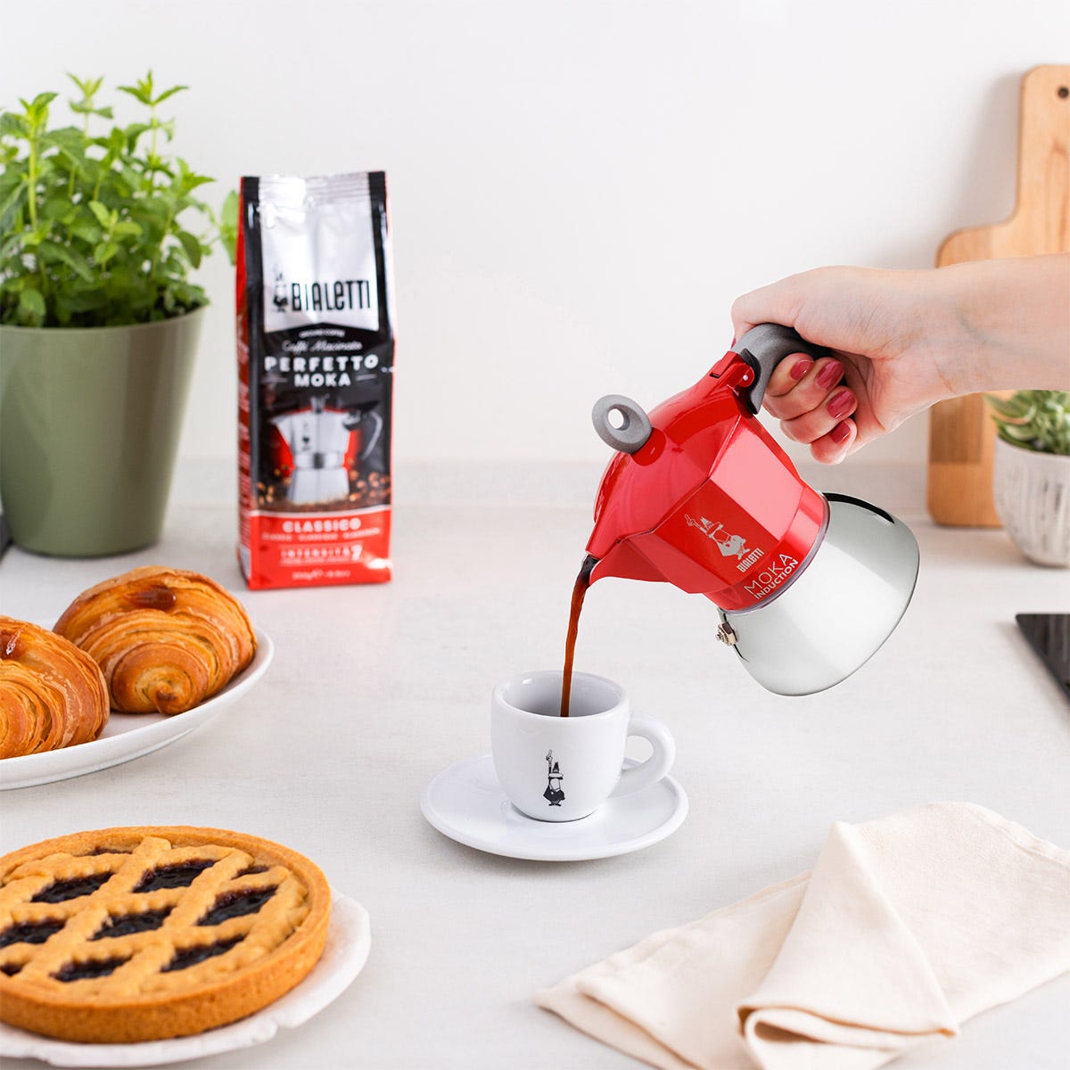 Moka Induction Rossa